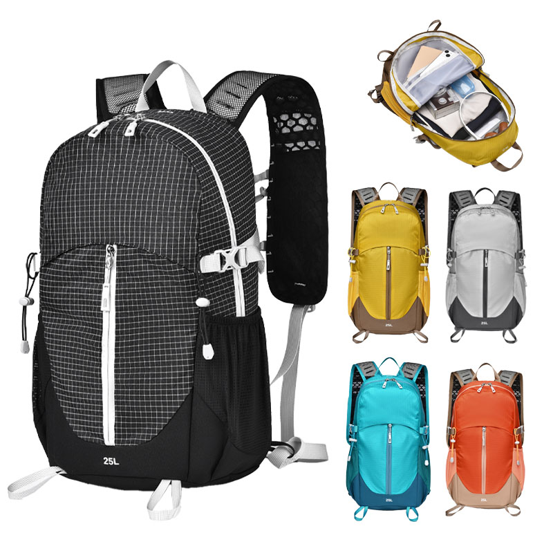 Cycling - 25l Großer Wanderrucksack, Wasserdichter Leichter Nylon-Wanderrucksack,