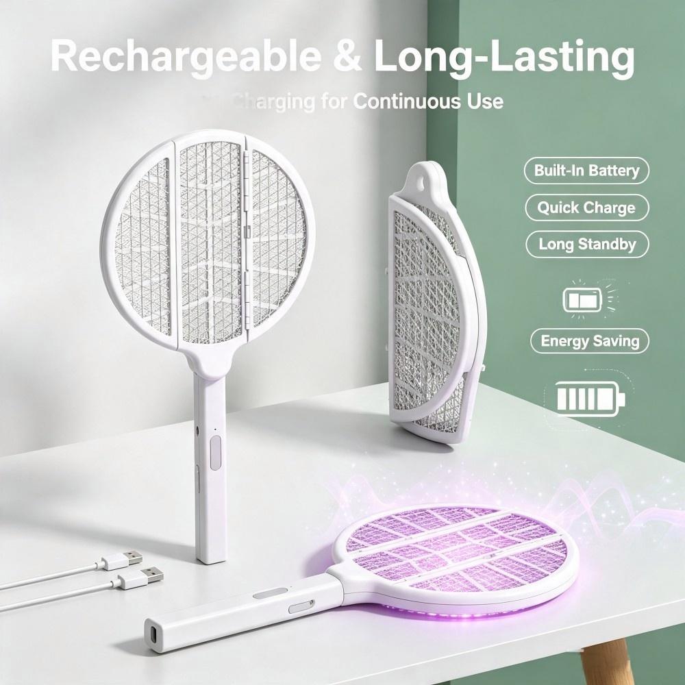 Camping - Faltbarer 2-in-1-Mückenvernichter, USB-Ladung 360° ° Insektenfalle