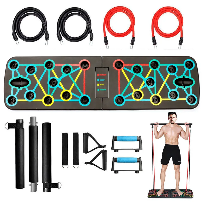 Push Up Board Foldable Multi Function - Faltbares Multifunktionales Push-Up-Board für Heimtraining und