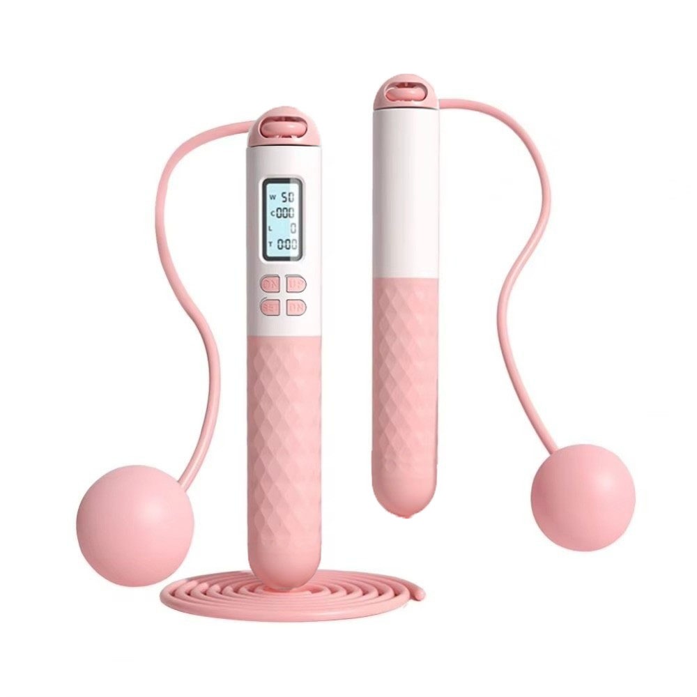 Smart Jump Rope Digital Counter - Tragbares Kabelloses Springseil mit Zähler, Rutschfest,