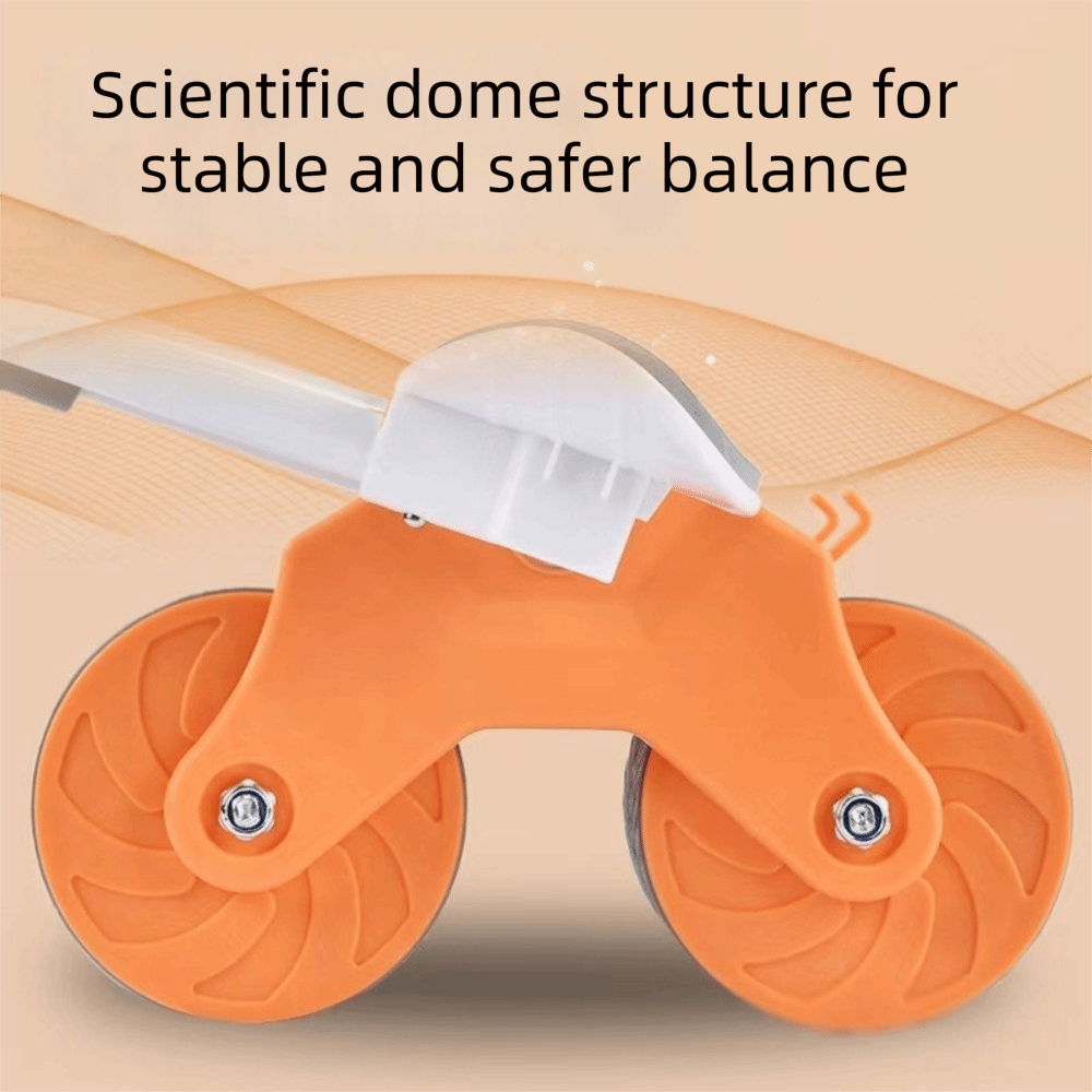 Ab Roller Wheel With Elbow Support - Stahl-ABS Automatisch Rückfederndes Bauchroller-Rad Kniematte Ellenbogenstütze