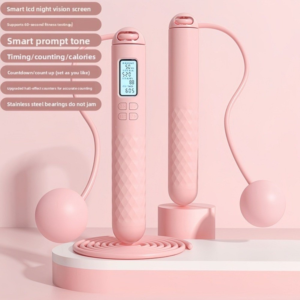 Smart Jump Rope Digital Counter - Nützliches kabelloses Springseil mit Zähler, rutschfestes
