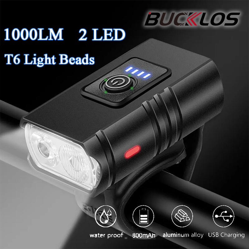 Rechargeable Bicycle Headlight 1000 Lumen - Fahrradbeleuchtung 1000 Lumen 2500 mAh Rennrad
