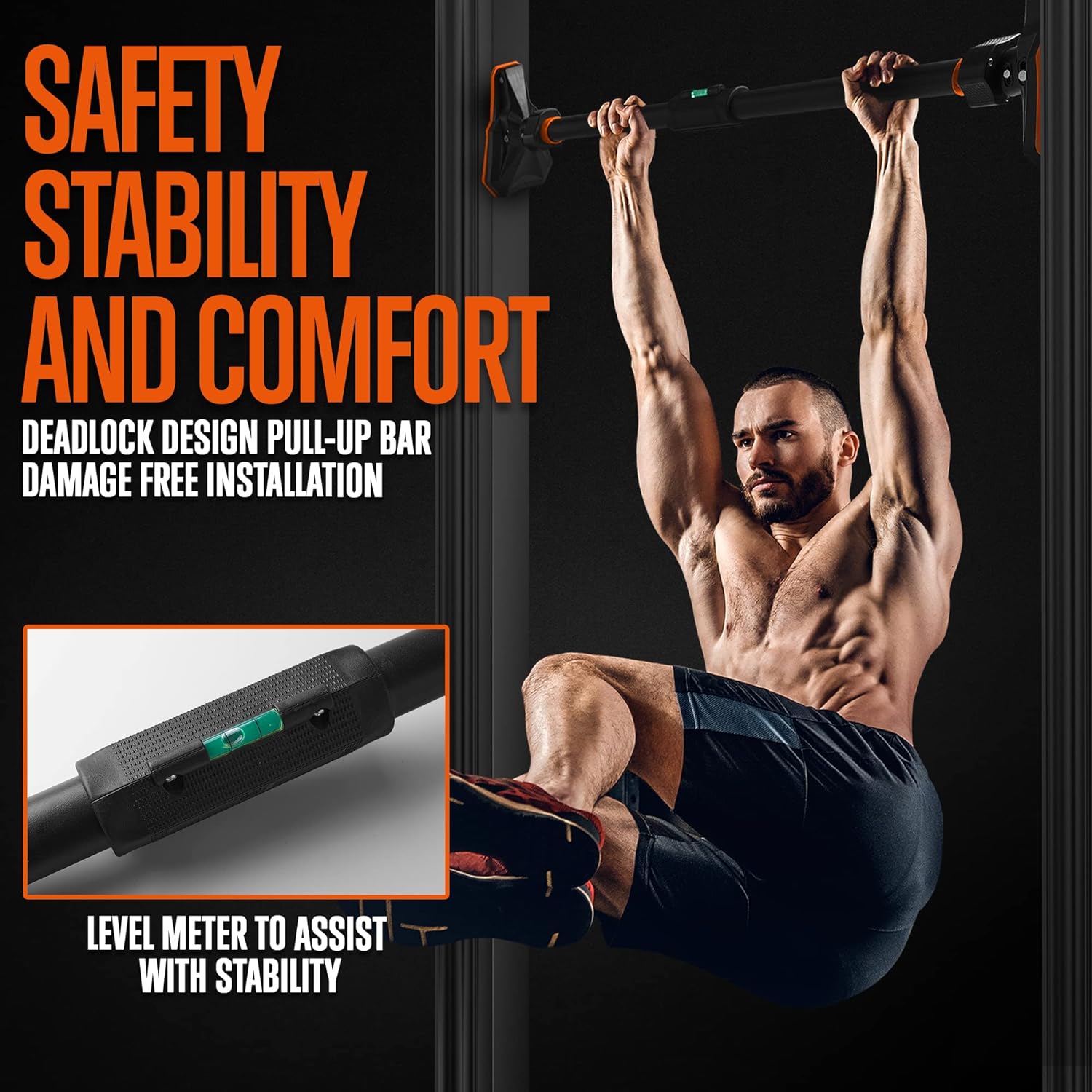 Door Pull Up Bar No Screw - Klimmzugstange für Türrahmen ohne Schrauben, Verstellbare