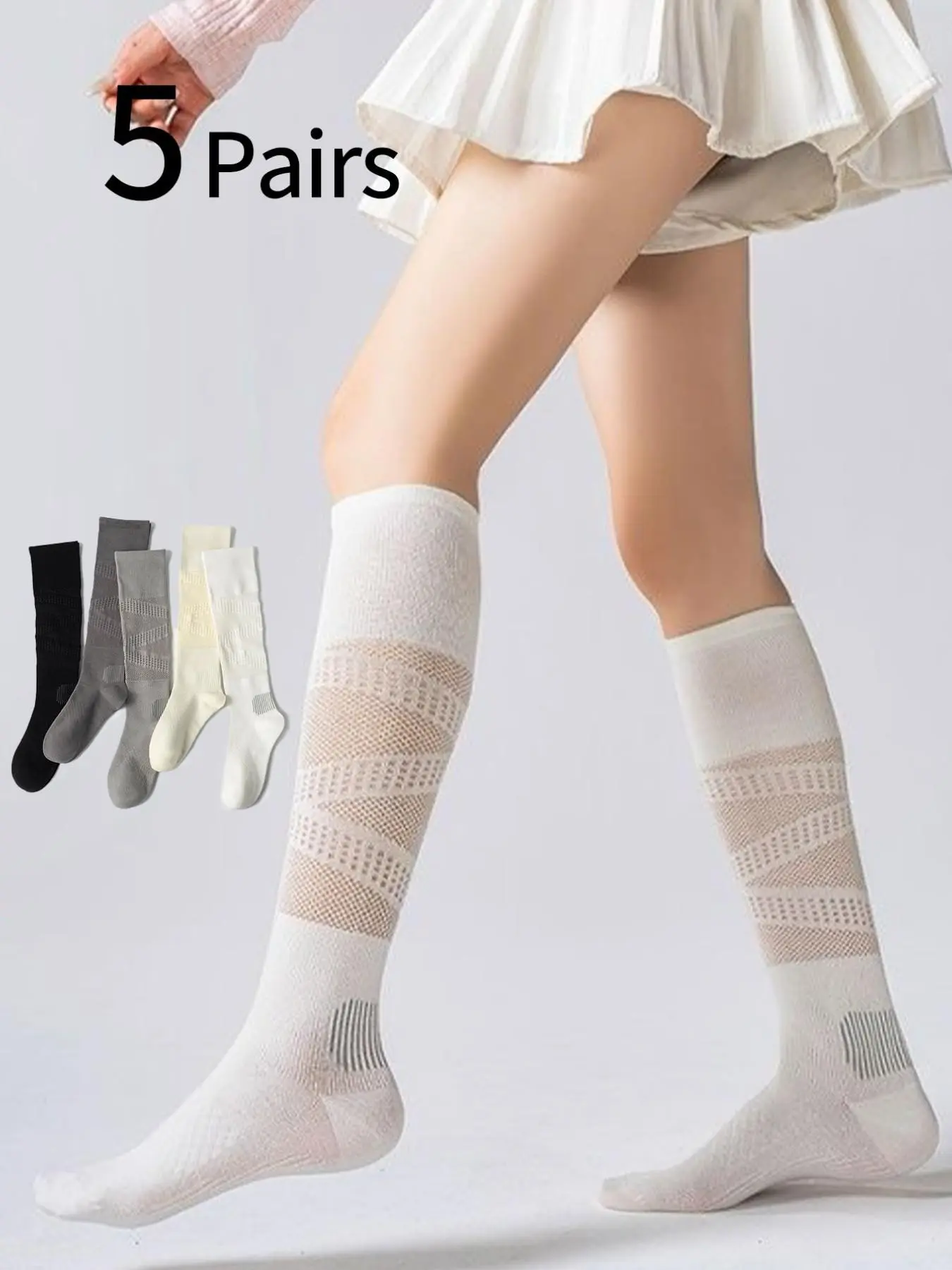 Cycling - 5 Paar Damen-Sportsocken, Athletiksocken, Workout-Socken, professionelle
