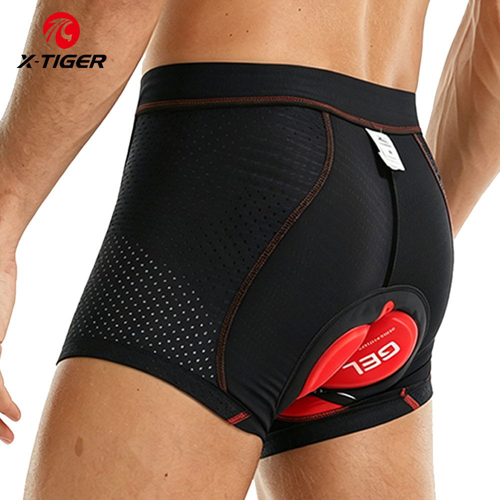 Padded Cycling Shorts 5D Gel - X-Tiger Radfahren Unterwäsche Pro 5D Gel
