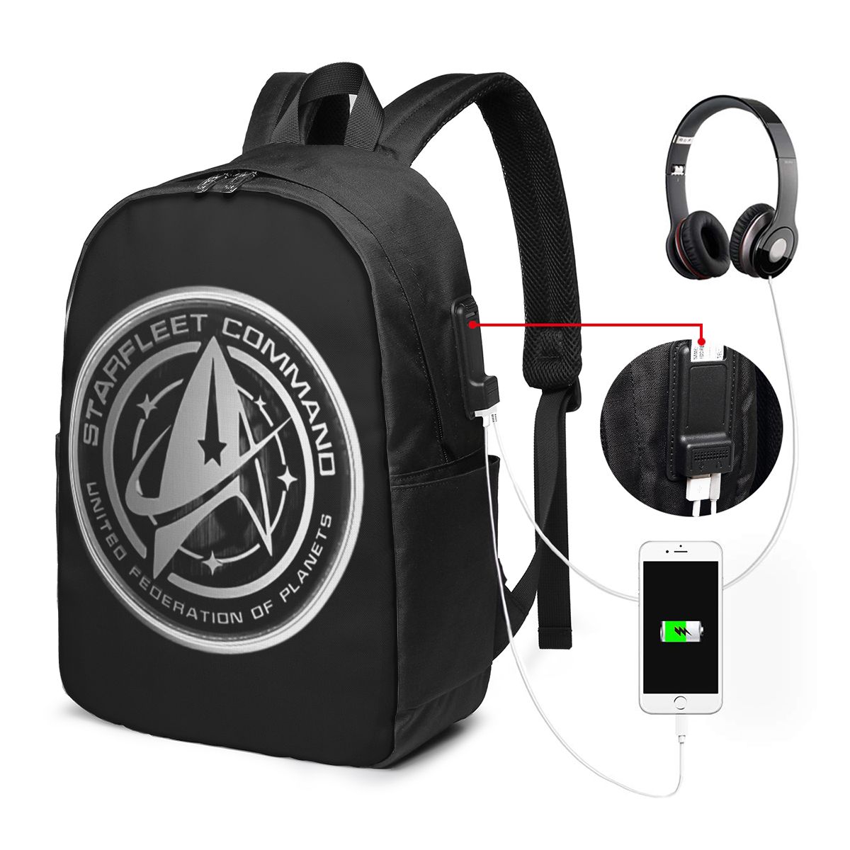 Hiking - Star Treks Science-Fiction-TV-Serie Rucksack, Reisetasche für