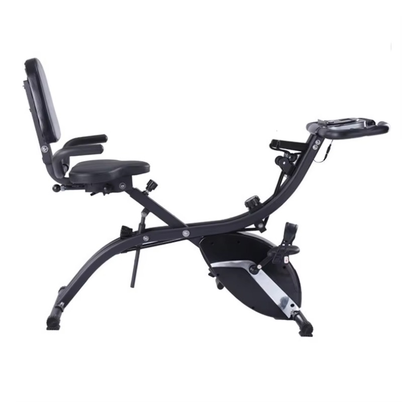 Exercise Bike Magnetic Resistance - Heimtrainer Klappbar mit LCD-Display, Batteriebetrieben, Einstellbarer