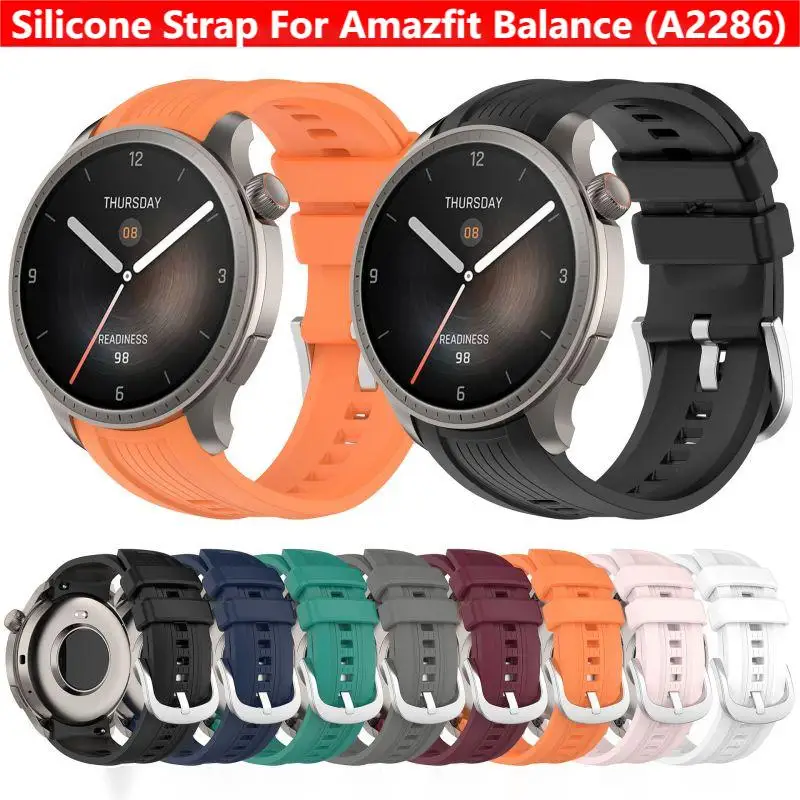 Resistance Bands Set With Handles - Silikonarmband für Amazfit Balance A2286 Smartwatch