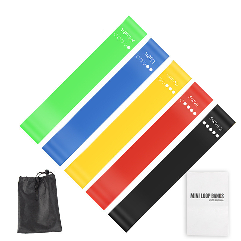 Pilates Bar Kit With Resistance Bands - 5-teiliges TPE-Widerstandsband-Set mit Aufbewahrungstasche & Anleitung,