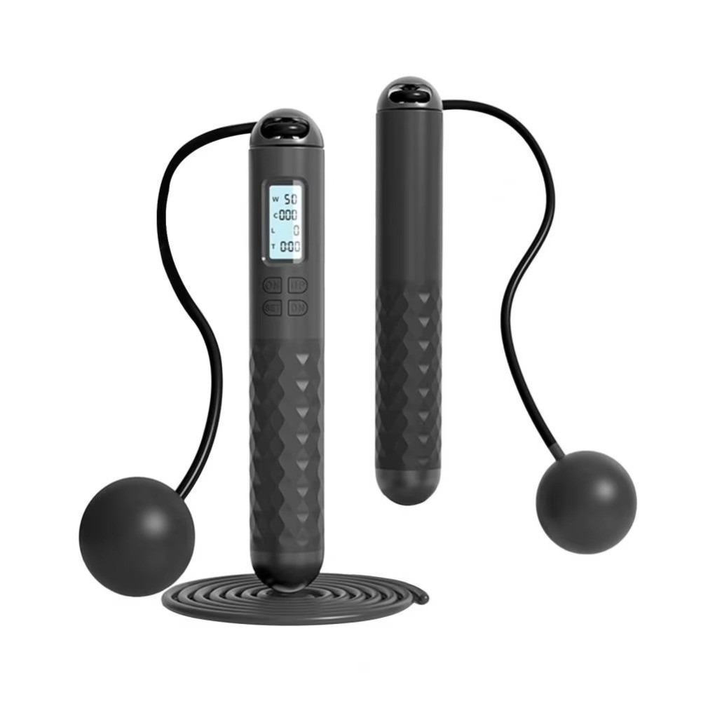 Smart Jump Rope Digital Counter - Kabelloses, seilloses Springseil mit Zähler, Gewichtsverlust-Zählfunktion,