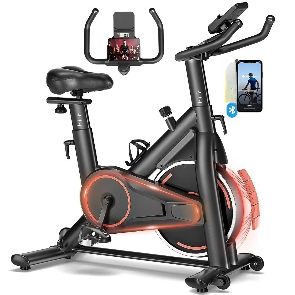 Exercise Bike Magnetic Resistance - Verstellbares stationäres Fitnessfahrrad mit magnetischem Widerstand,