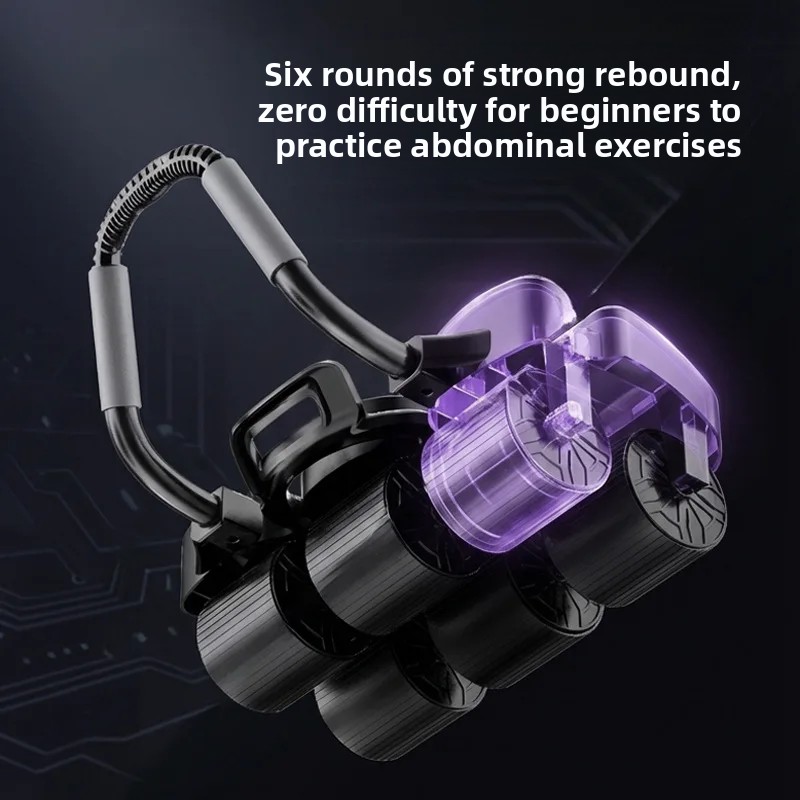 Ab Roller Wheel With Elbow Support - Tragbarer 6-Rad Digitaler Intelligenter Ab-Roller mit