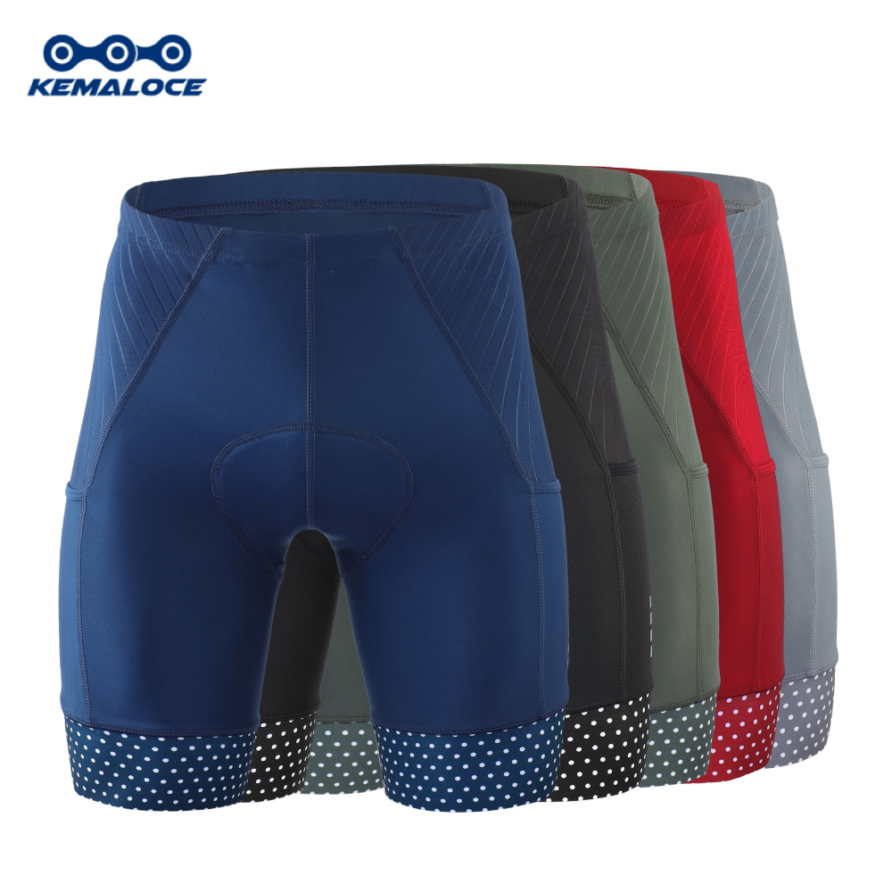 Padded Cycling Shorts 5D Gel - KEMALOCE männer Radfahren Shorts 5D Gel
