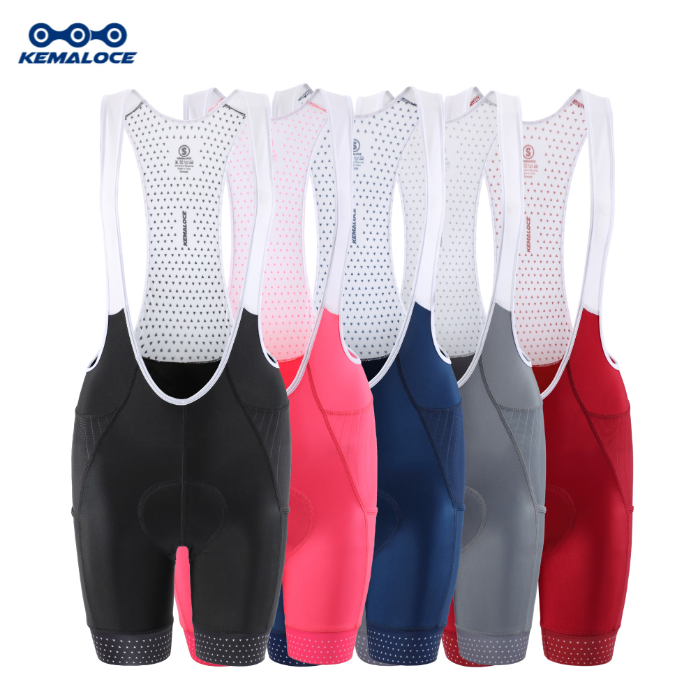 Padded Cycling Shorts 5D Gel - Kemaloce Damen Radhose schwarz & rosa