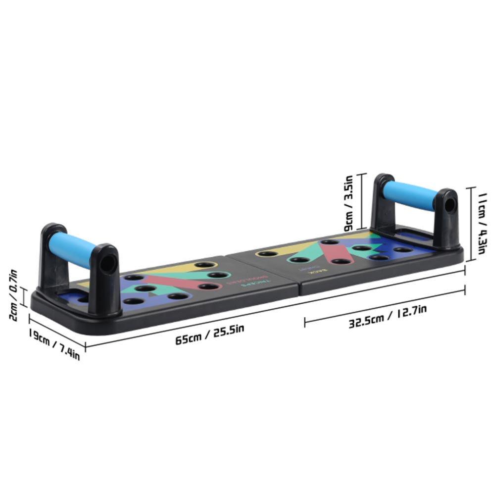 Push Up Board Foldable Multi Function - 9-in-1 faltbares Push-Up-Rack-Board, multifunktionale Muskeltrainingsgeräte