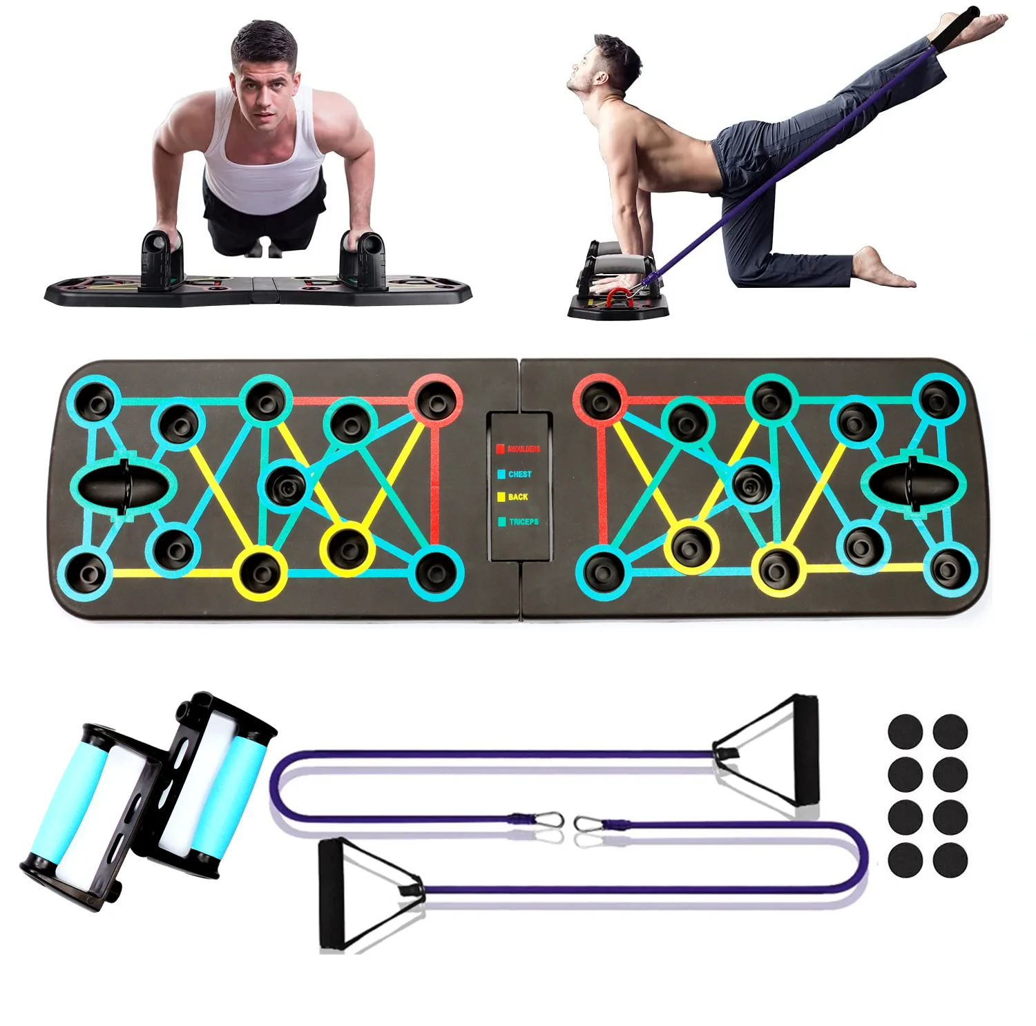 Faltbares Multifunktionales Pu – Push Up Board Foldable Multi Function Bewertung und Preis
