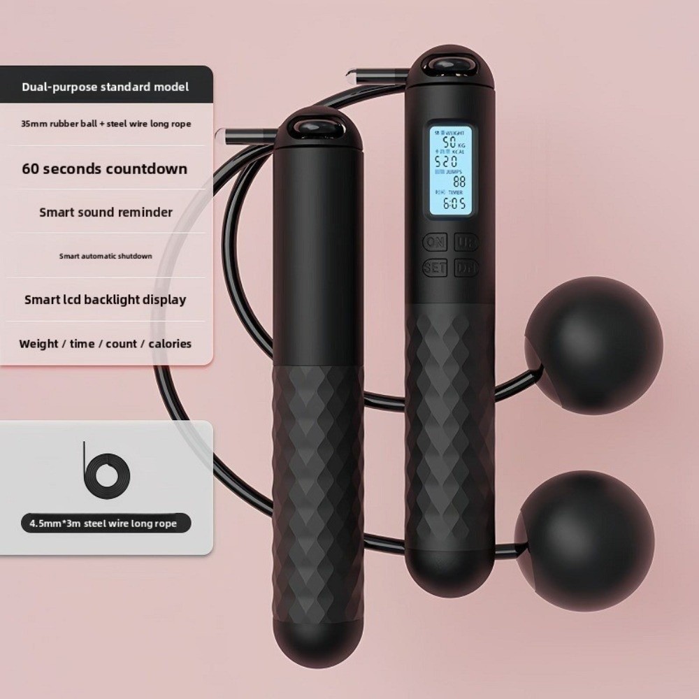 Tragbares Kabelloses Springsei – Smart Jump Rope Digital Counter Bewertung und Preis