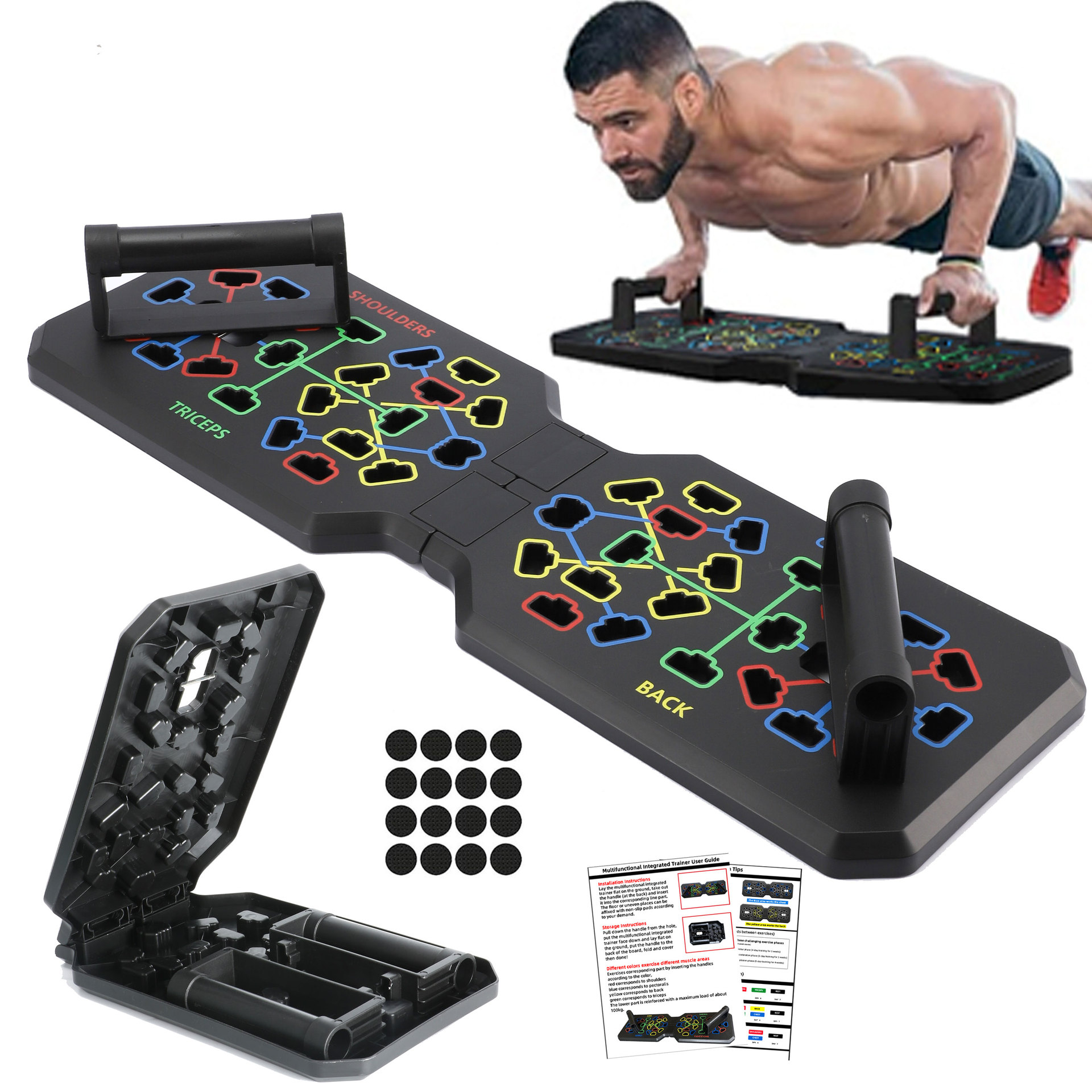 Faltbares Push-Up-Board-System – Push Up Board Foldable Multi Function Bewertung und Preis