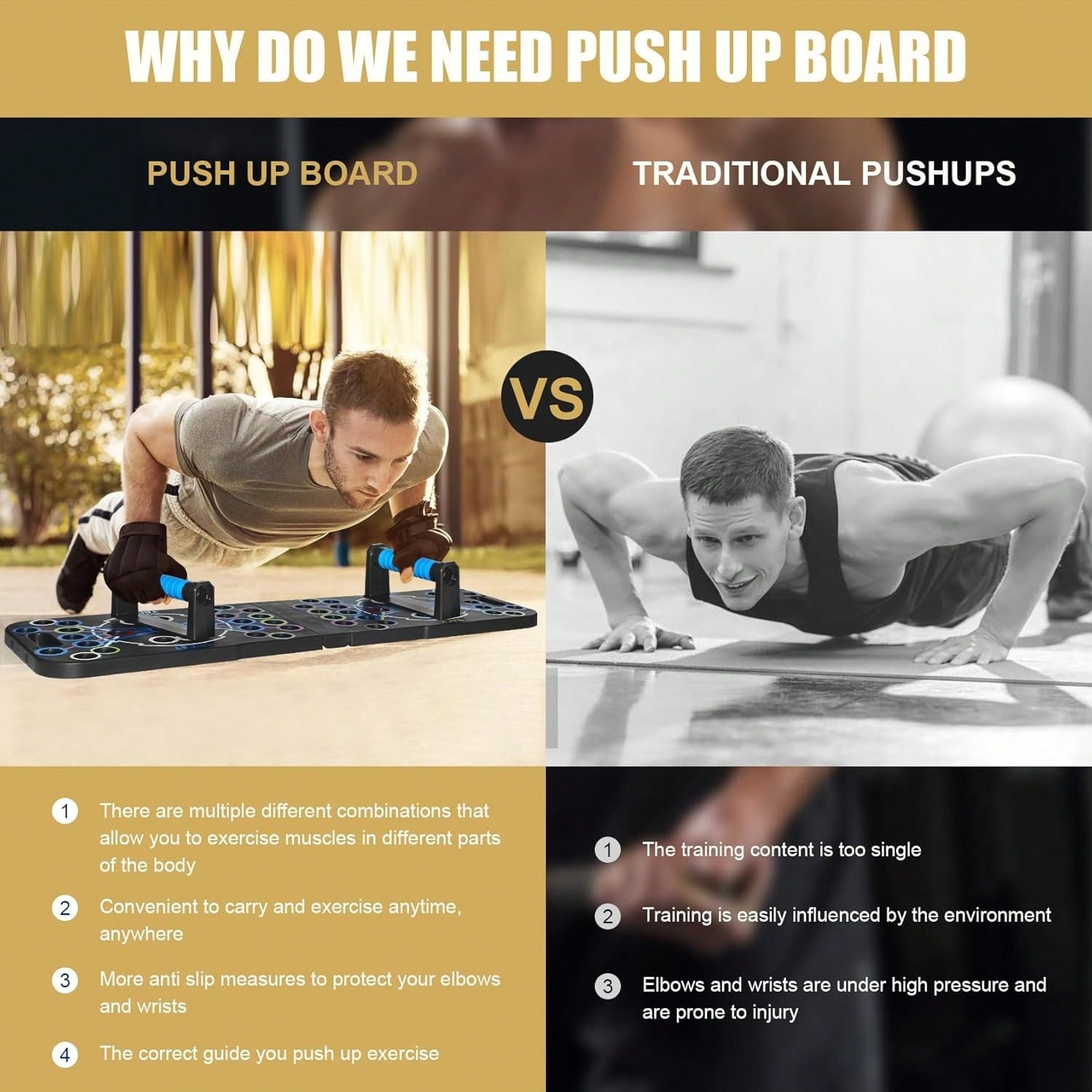 Faltbares Push-Up-Board-System – Push Up Board Foldable Multi Function Bewertung und Preis