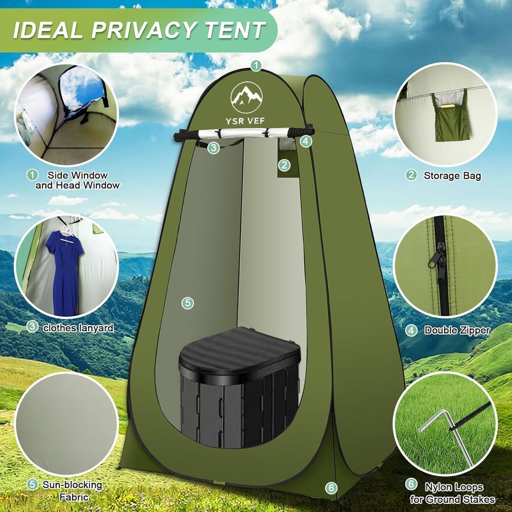 Tragbares Toiletten-Set, Campi – Camping Bewertung und Preis