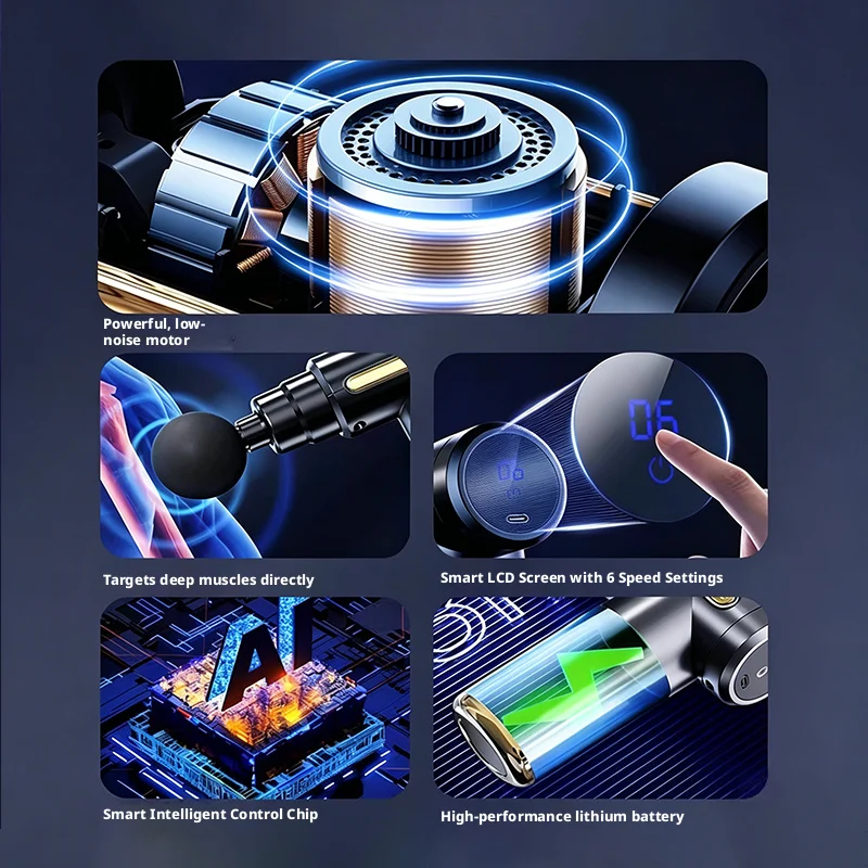 6-Gang-Mini-Elektro-Faszienpis – Electric Massage Gun Deep Tissue Bewertung und Preis