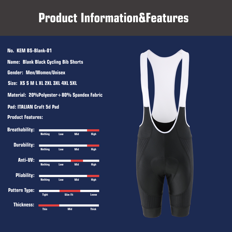 KEMALOCE Rot Radfahren Jersey  – Padded Cycling Shorts 5D Gel Bewertung und Preis