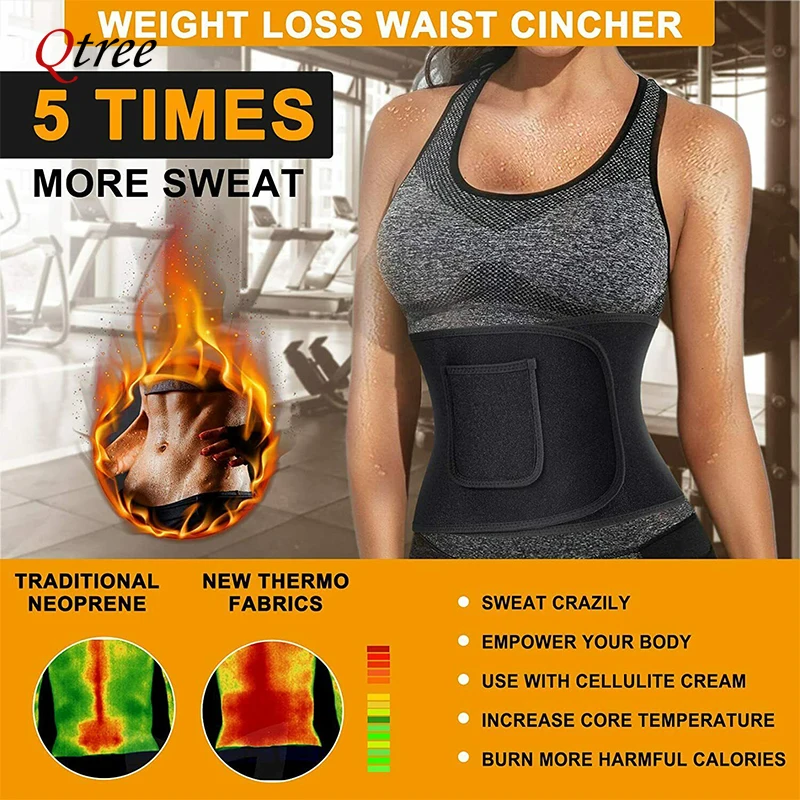 Qtree Taillenmieder Body Shape – Sweat Waist Trainer Belt Neoprene Bewertung und Preis