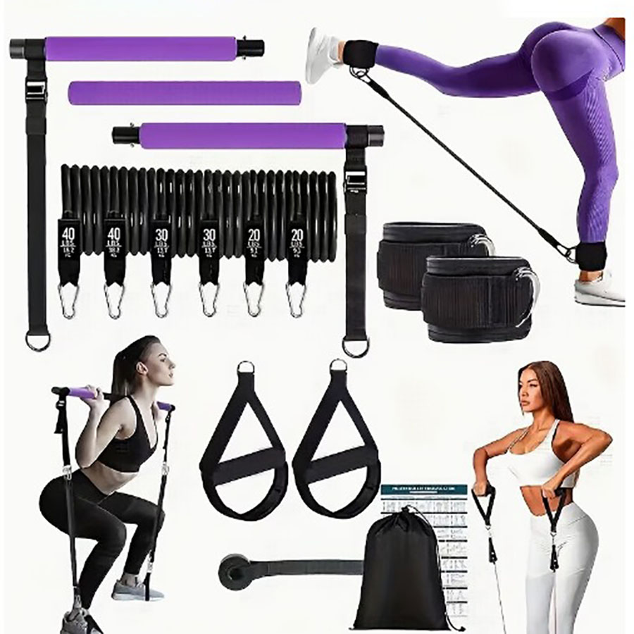 180lbs Widerstandsbänder mit v – Pilates Bar Kit With Resistance Bands Bewertung und Preis