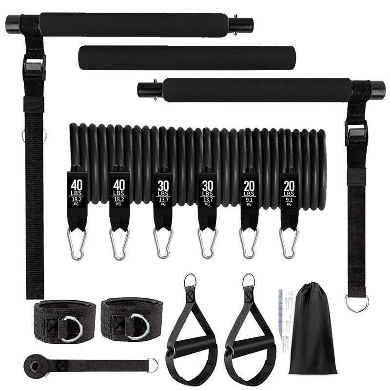 180lbs Widerstandsbänder mit v – Pilates Bar Kit With Resistance Bands Bewertung und Preis