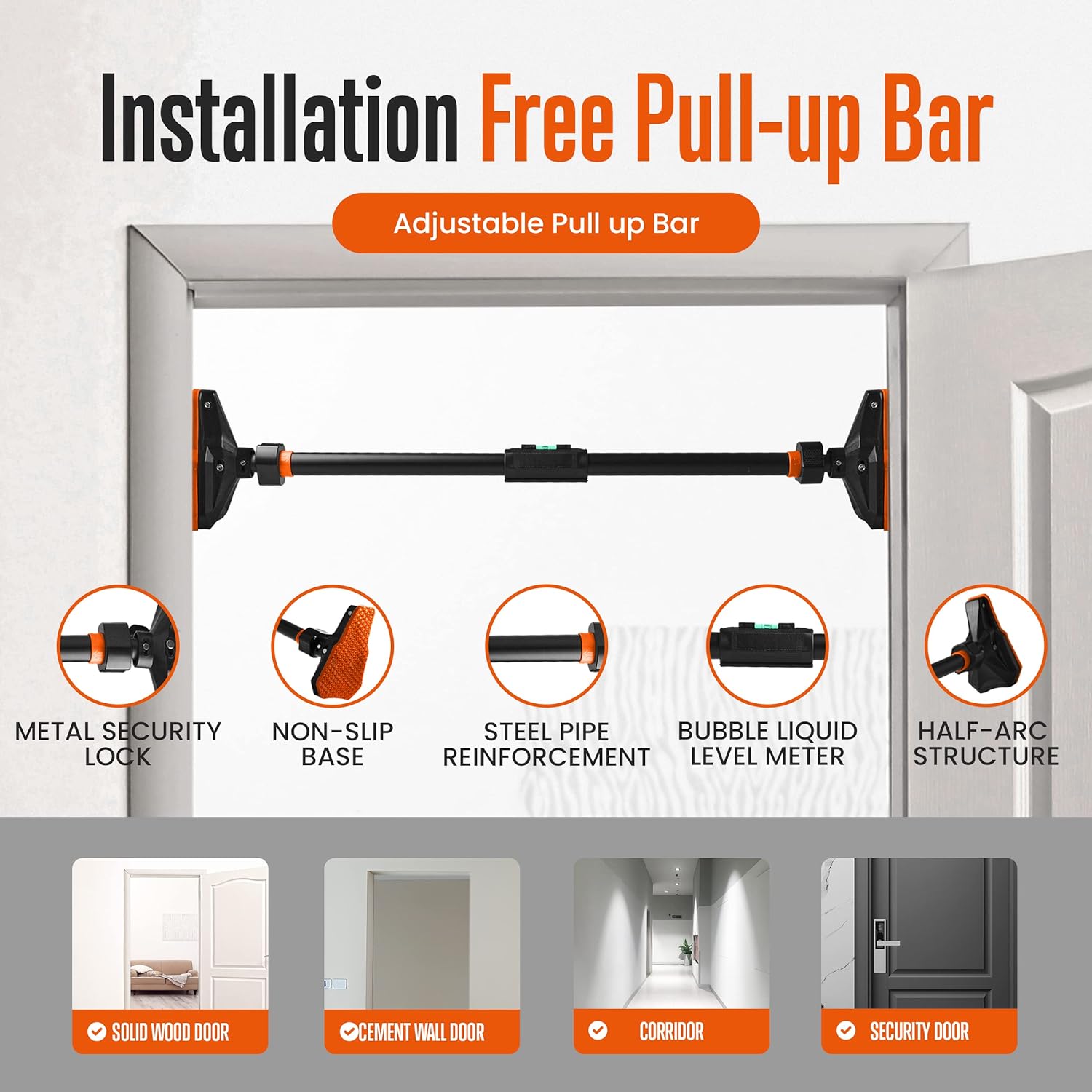 Klimmzugstange für Türrahmen o – Door Pull Up Bar No Screw Bewertung und Preis