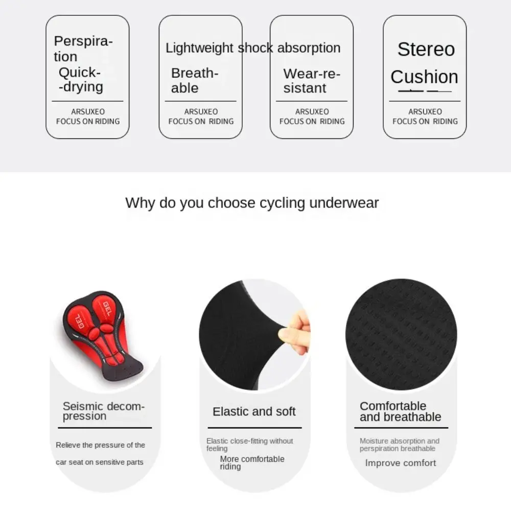5D Gel Pad stoßfeste, atmungsa – Padded Cycling Shorts 5D Gel Bewertung und Preis