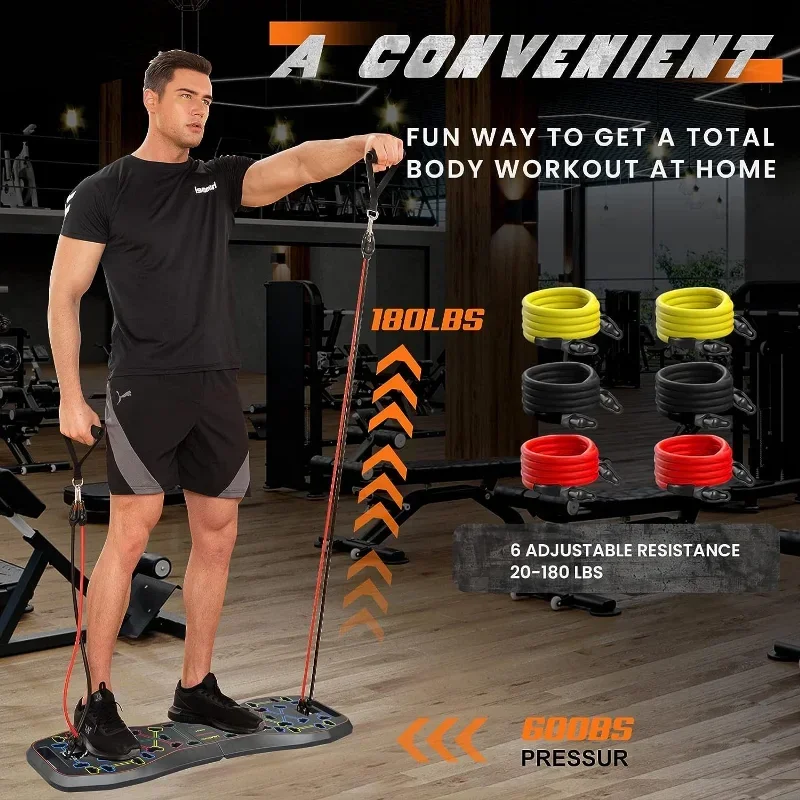 Multifunktionales Push-Up-Boar – Pilates Bar Kit With Resistance Bands Bewertung und Preis