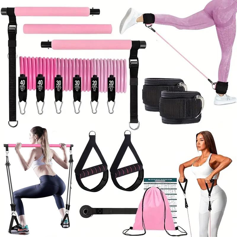 Multifunktionales Pilates-Stan – Pilates Bar Kit With Resistance Bands Bewertung und Preis