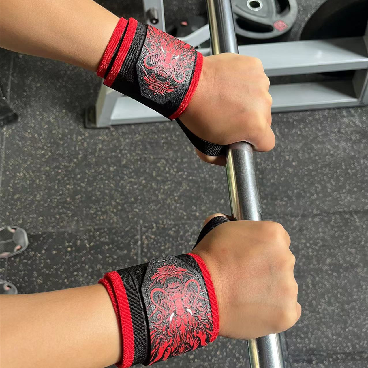 1 Paar Chinesische Drachen-Fit – Wrist Wraps Weightlifting Support Bewertung und Preis