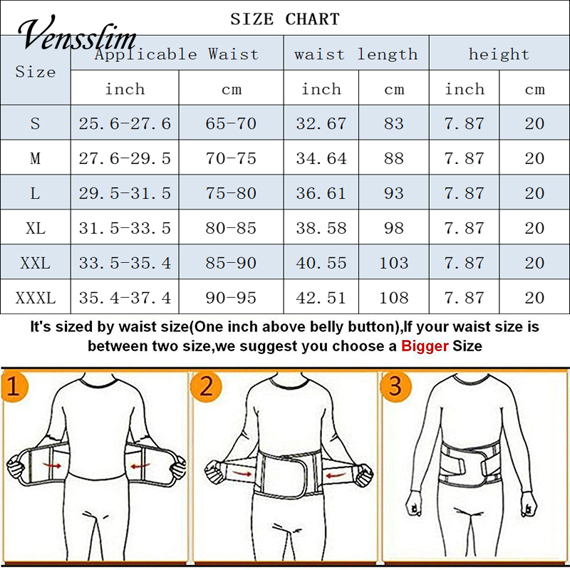 Vensslim Abnehmen Kompression  – Sweat Waist Trainer Belt Neoprene Bewertung und Preis