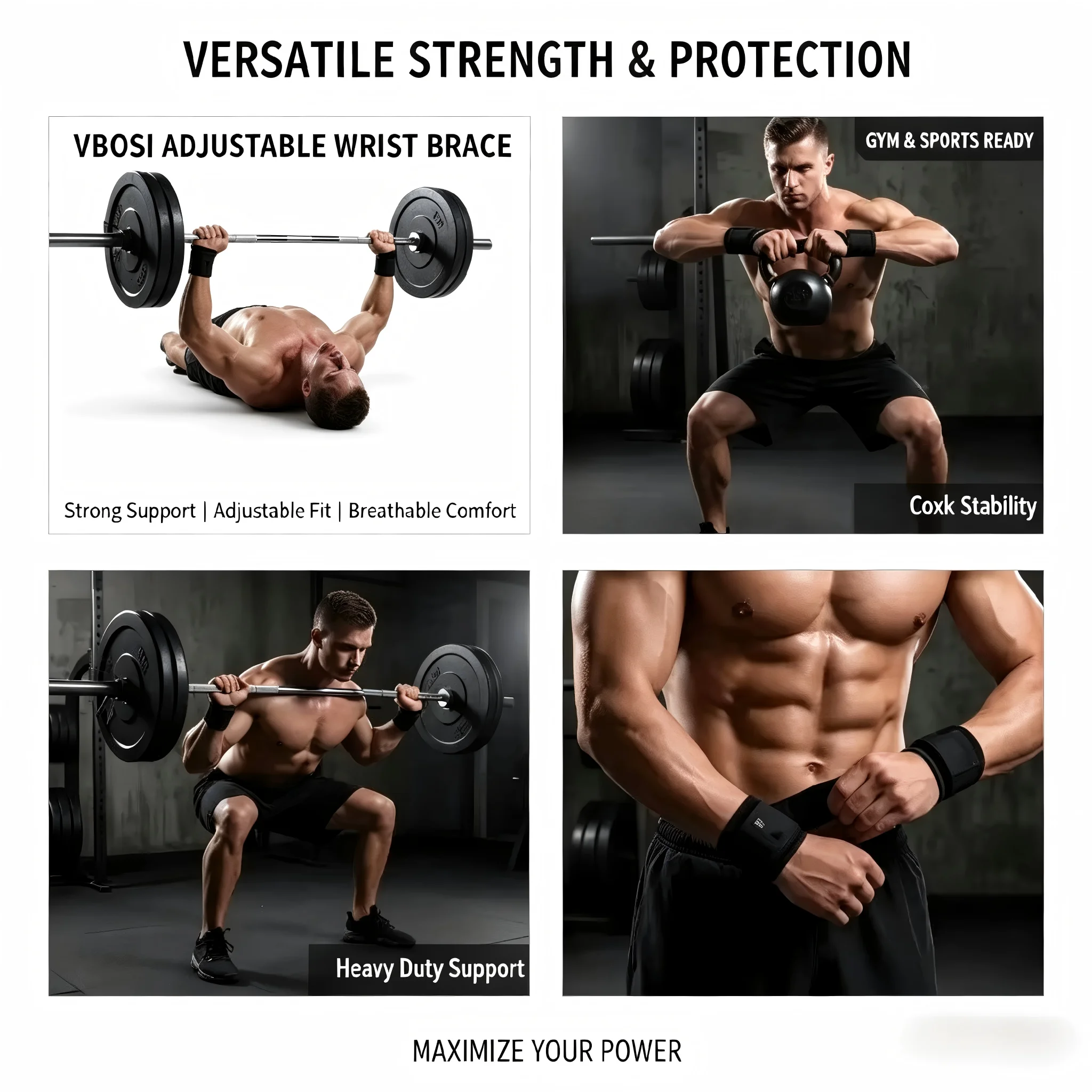 Professionelle Atmungsaktive H – Wrist Wraps Weightlifting Support Bewertung und Preis