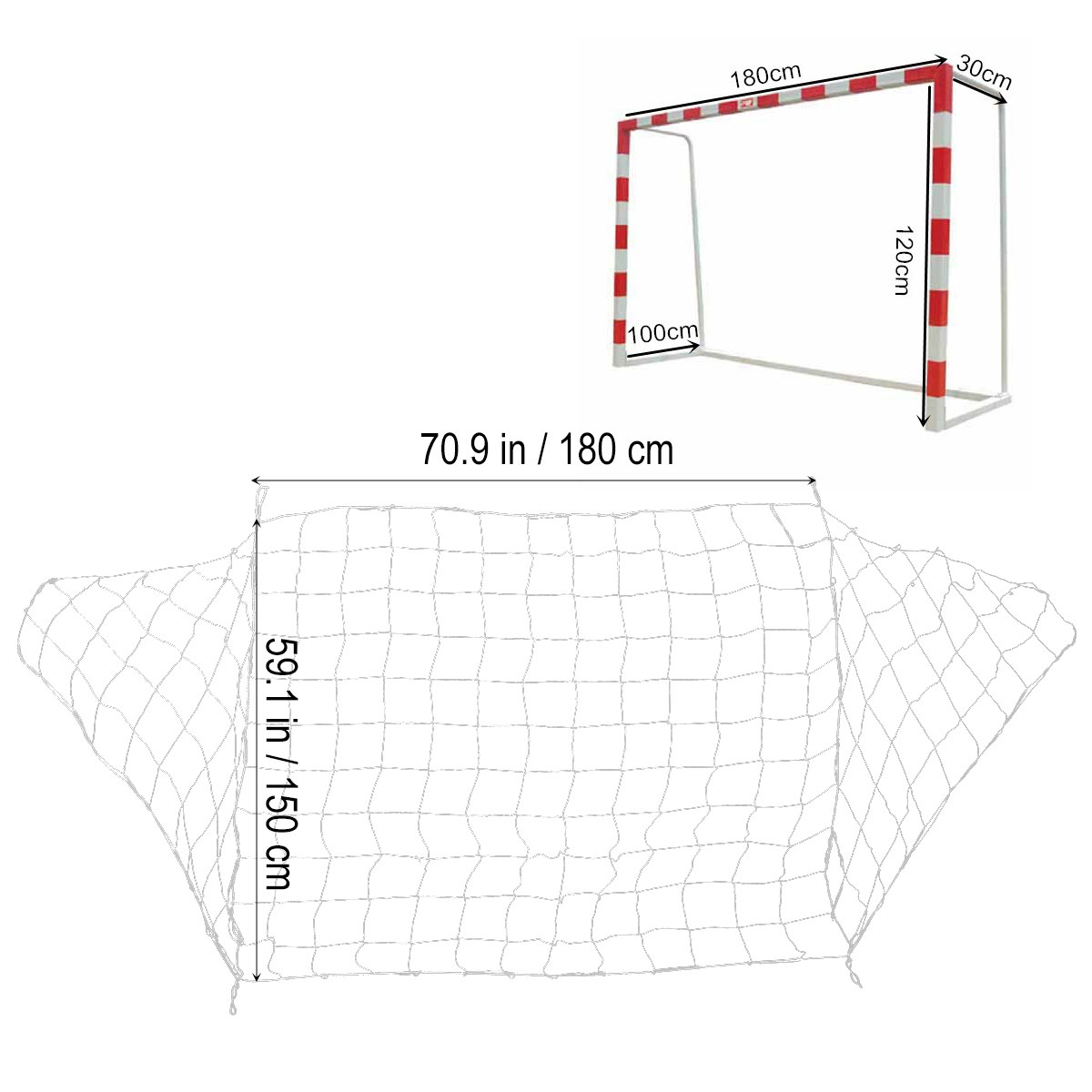 Fußballnetz aus strapazierfähi – Team Sports Bewertung und Preis