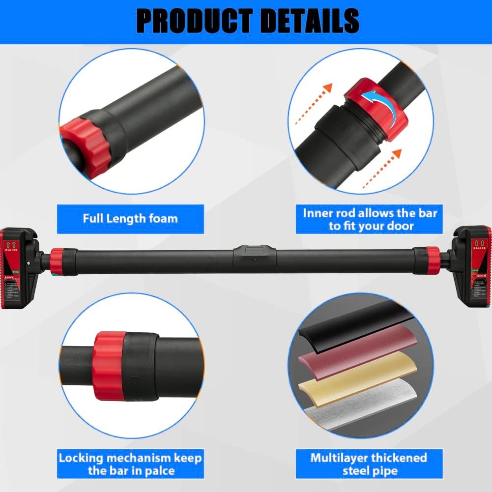 Verstellbare Klimmzugstange fü – Door Pull Up Bar No Screw Bewertung und Preis