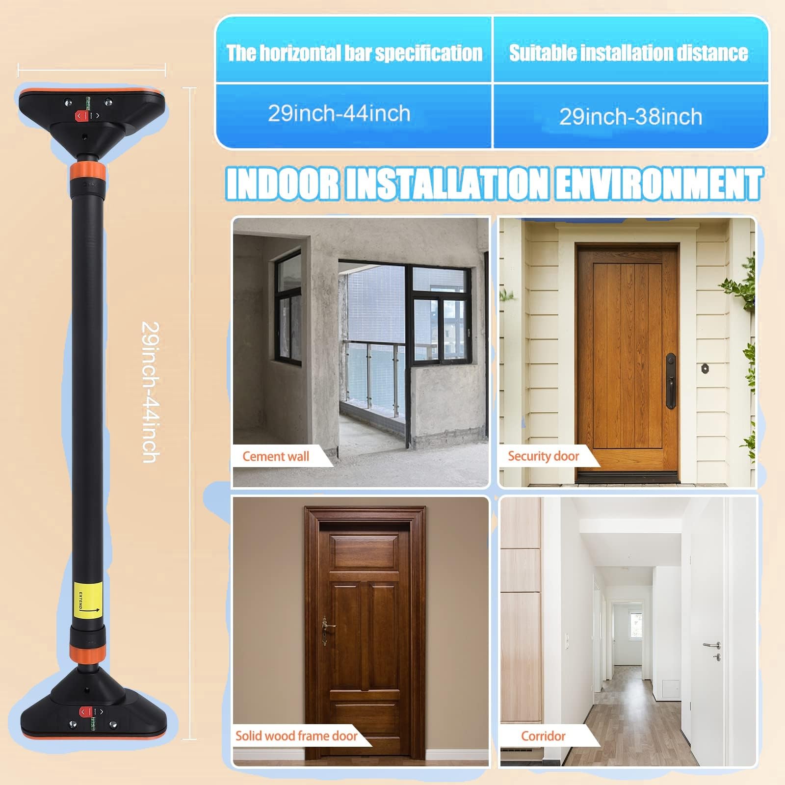 Verstellbare Klimmzugstange fü – Door Pull Up Bar No Screw Bewertung und Preis