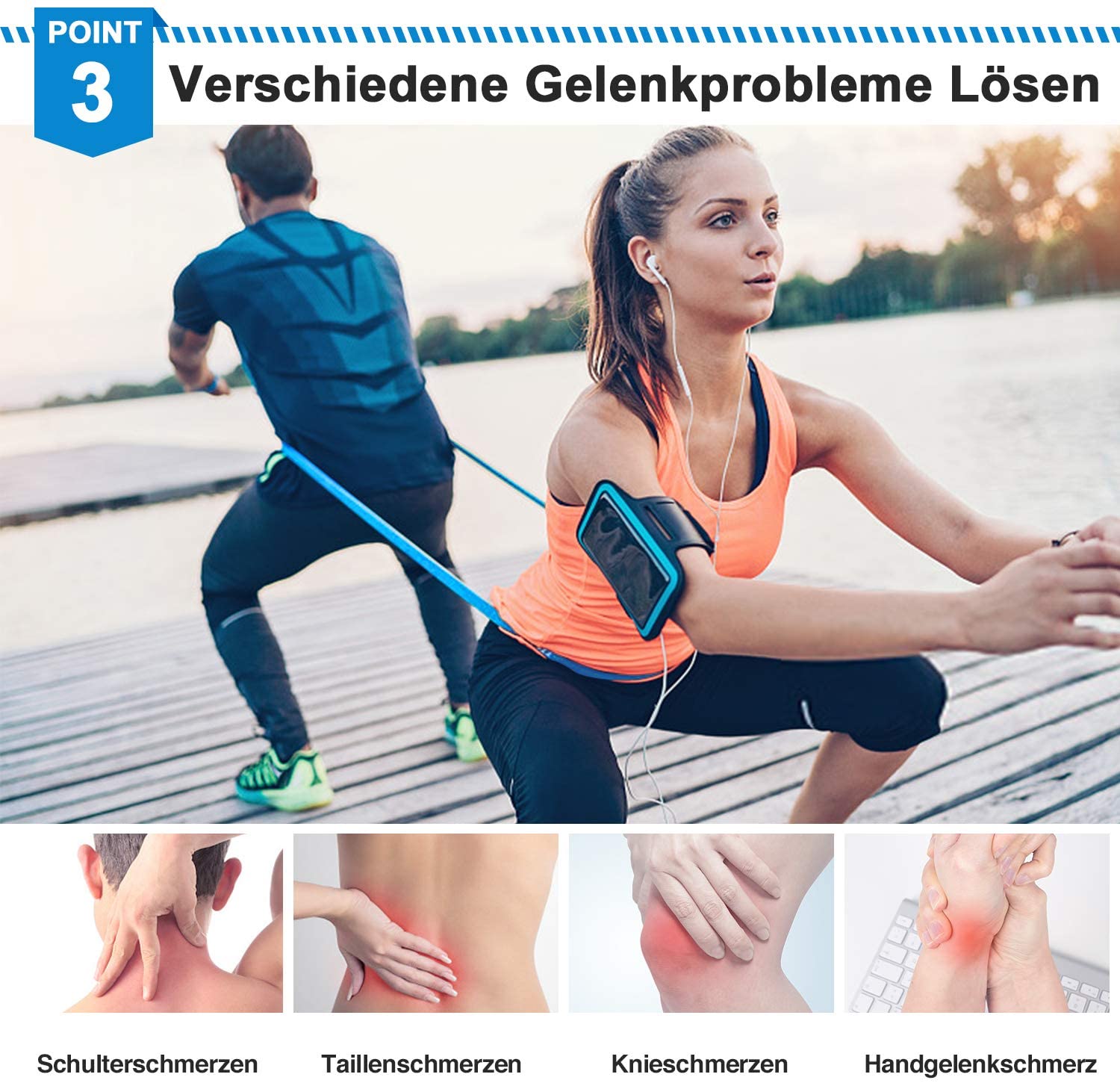Elastische Fitnessbänder, 3 St – Pilates Bar Kit With Resistance Bands Bewertung und Preis