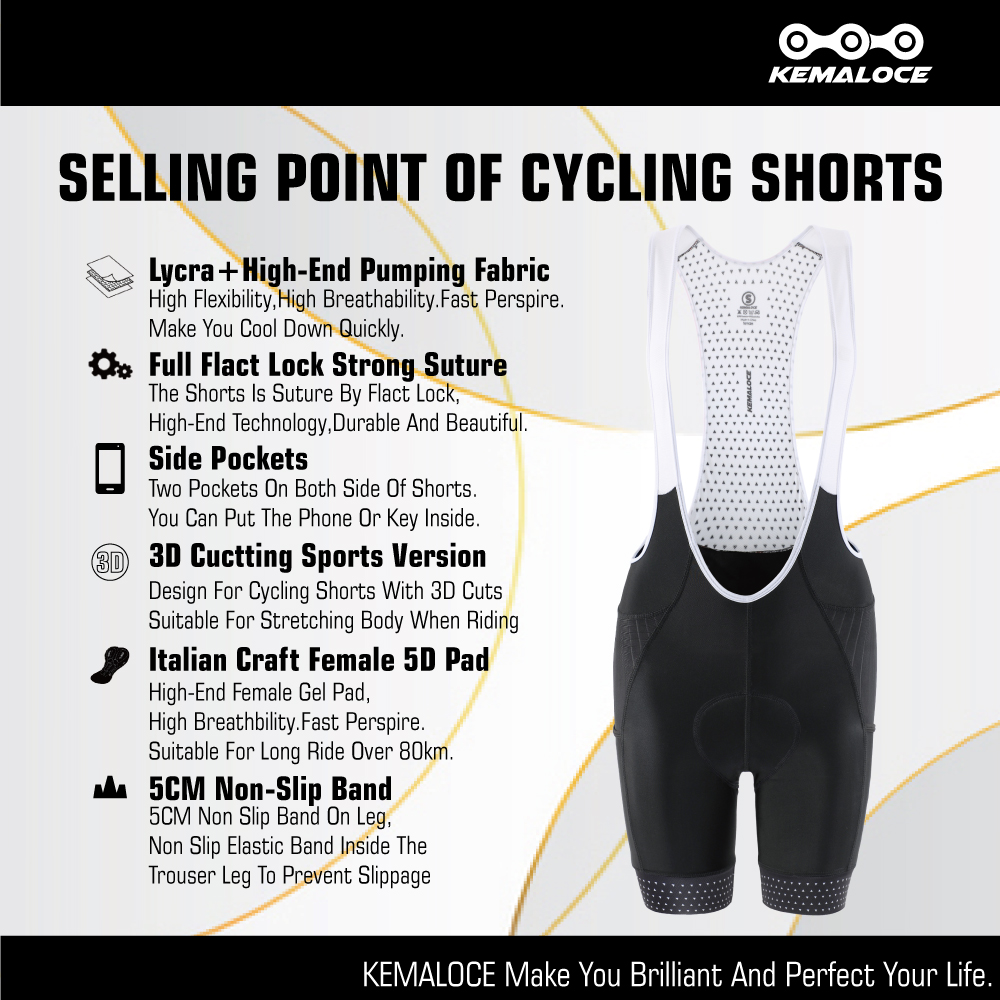 Kemaloce Damen Radhose schwarz – Padded Cycling Shorts 5D Gel Bewertung und Preis